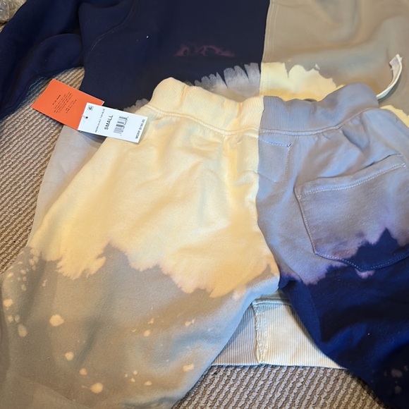 NWT LA DETRESSE Malibu tan blue tie dye acid dye set size small - Picture 16 of 16